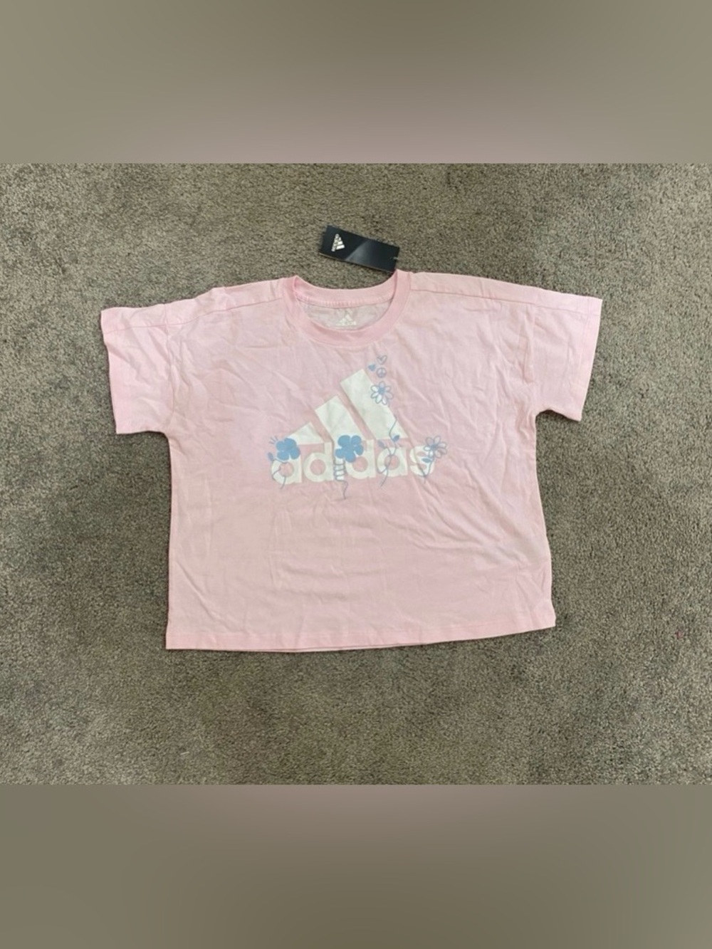 Girls Adidas Shirt size medium 10/12 NWT